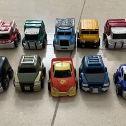 Lot 10 Kid Galaxy Pull Back Cars and Trucks