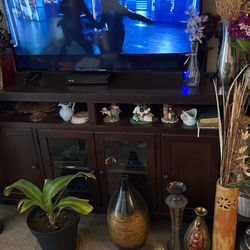 Entertainment center dark brown