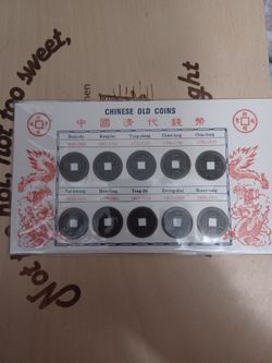 Chinese Old Coins ☆ 10 Coins "Ancient Cash" Dated A.D. 1644 Through 1911

