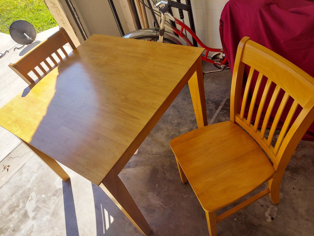 Table And Two Chairs 