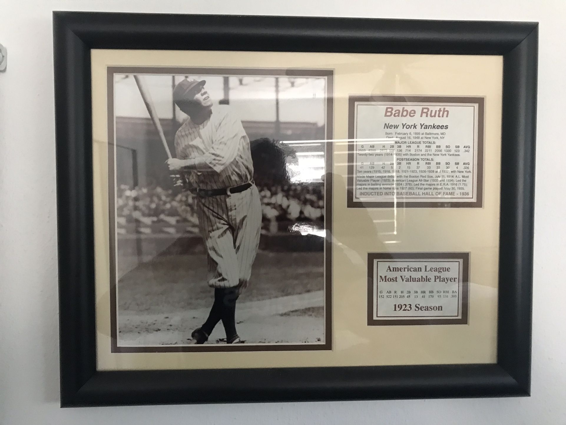 Collector Item Babe Ruth New York Yankees