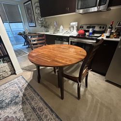 Round Wooden Table