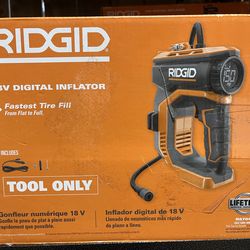 Ridgid 18-Volt Battery Powered Digital Universal Inflator (Tool Only)