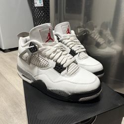 Jordan 4 White Cement 