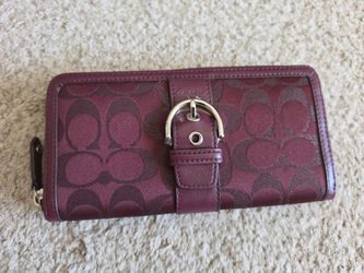 Y2K Vintage Coach Wallet Burgundy Brand New