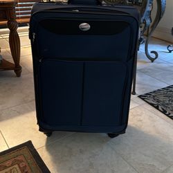 Navy Blue Suit Case