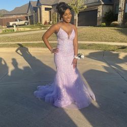 purple prom dress