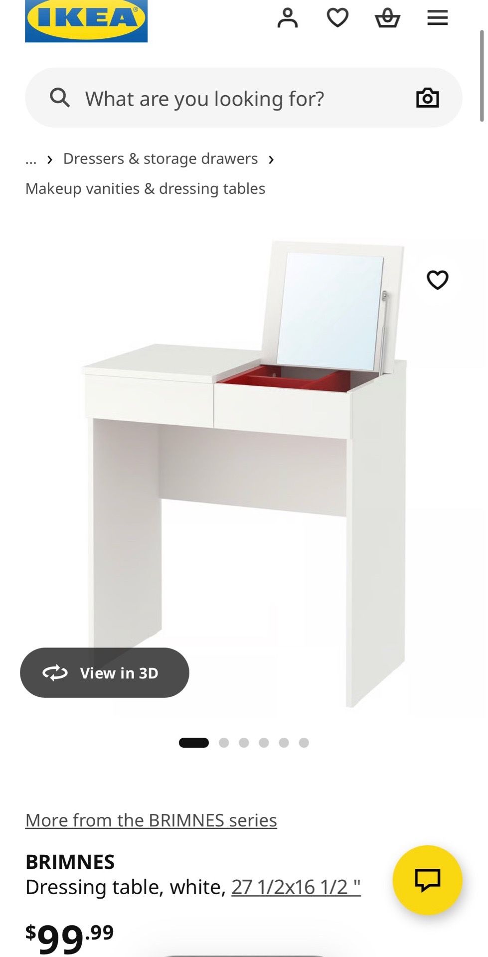 Makeup vanity