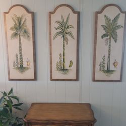 36" Hand Painted Coastal Wall Art