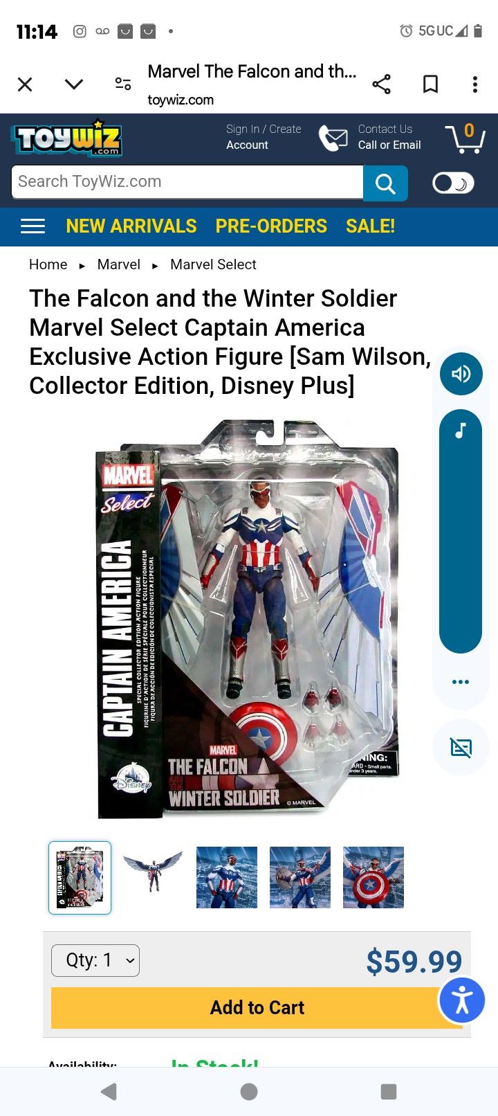 Capt America Winter Soldier Action Figure