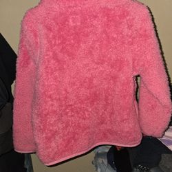 Pink Faux Fur Girl Pull Over Sweater