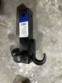 TowSmart Up to 14,000 lb. 1-7/8 in., 2 in, and 2-5/16 in. Ball Diameters Adjustable Trailer Tri-Ball Mount with Hook