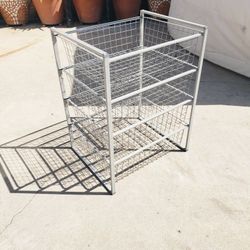 Metal Wire Storage Basket Unit