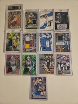 Justin Herbert NFL Trading Card Lot – 13 Cards. OPEN TO ALL OFFERS
