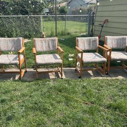 4 Rolling Chairs-excellent Condition