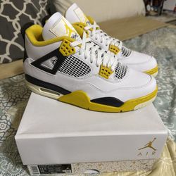 Air Jordan Retro 4 Wmns 'Vivid Sulfur' Size 10 Men /11.5 W