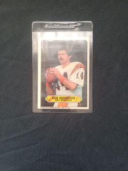Ken Anderson quarterback.
 Bengals.1983 Football card.