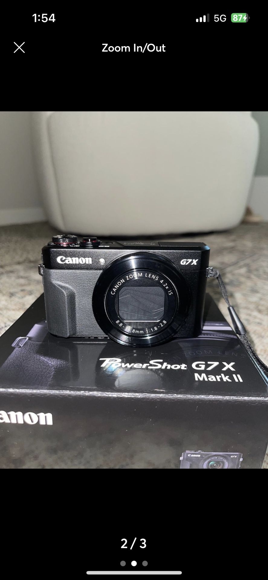 Canon G7x Mark Ii