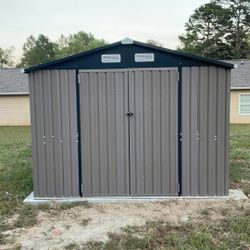 New In Box,6x8 Metal Storage Shed(no Floor, See Description 