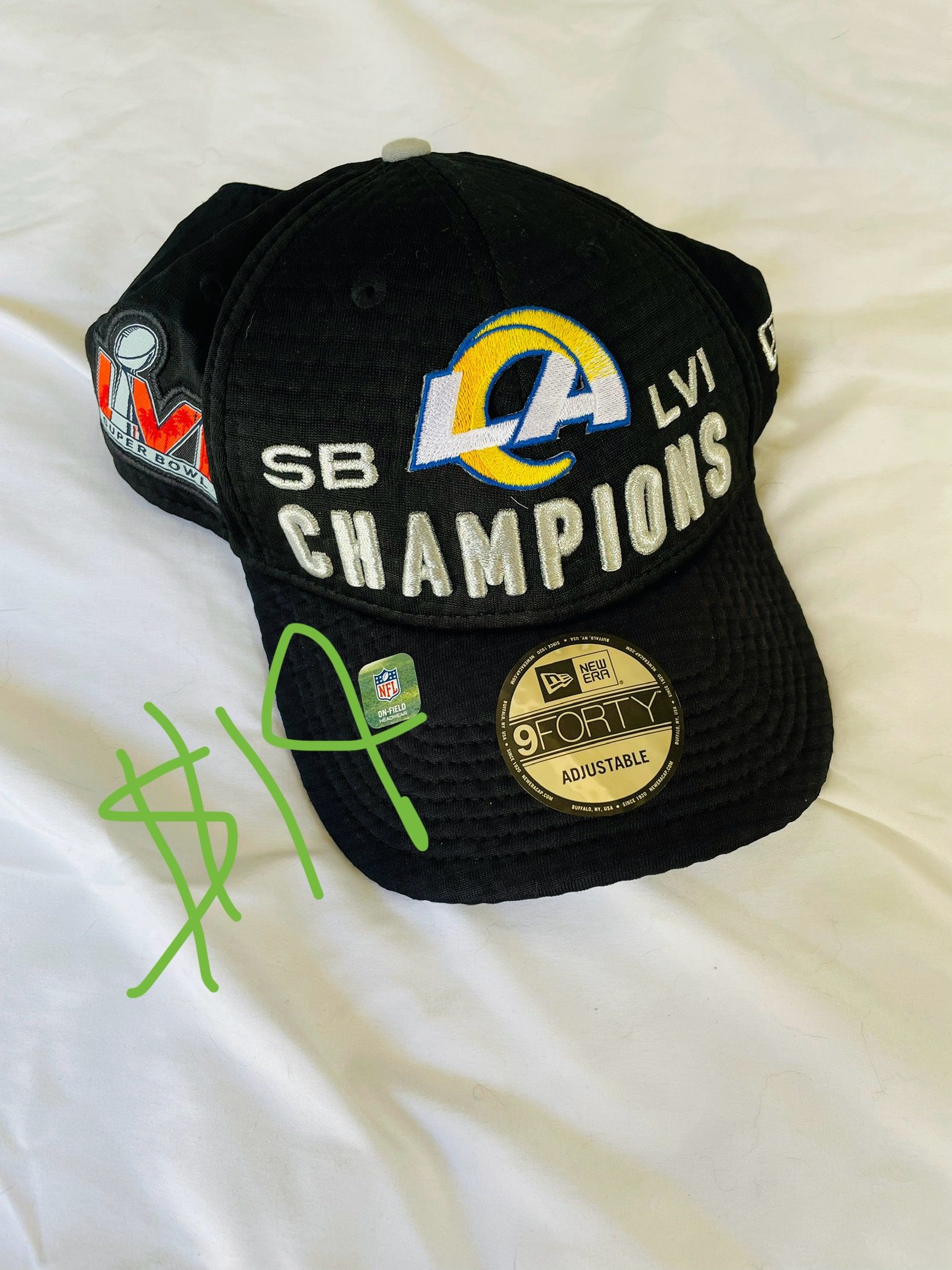 Autographed La Rams Super Bowl LVI Hat Like New