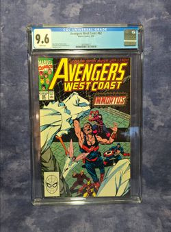 Avengers West Coast #62 1990 CGC 9.6 WP 1st Full App Of The Time Keepers