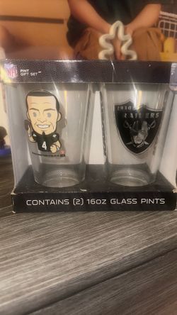 Las Vegas Raiders, Nfl Pints Gift Set Contains 216 Ounce Glass Pints