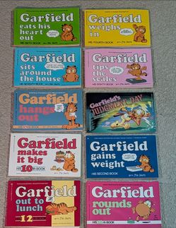 10 vintage  Garfield books