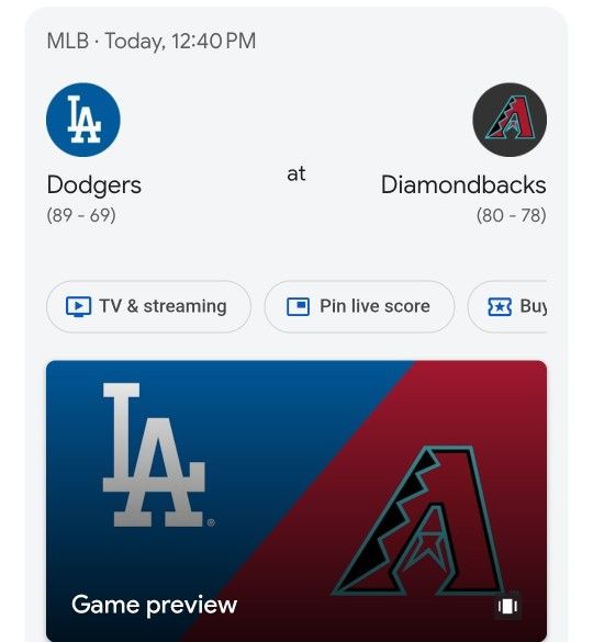 Dbacks Vs Dodgers