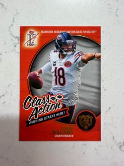 2026 NFL Topps Signature Class - Caleb Williams Class Action Insert Red CA-6