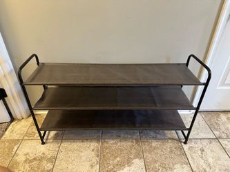 3 Tier Shoe Rack Organizer for up to 18 Pairs of Shoes