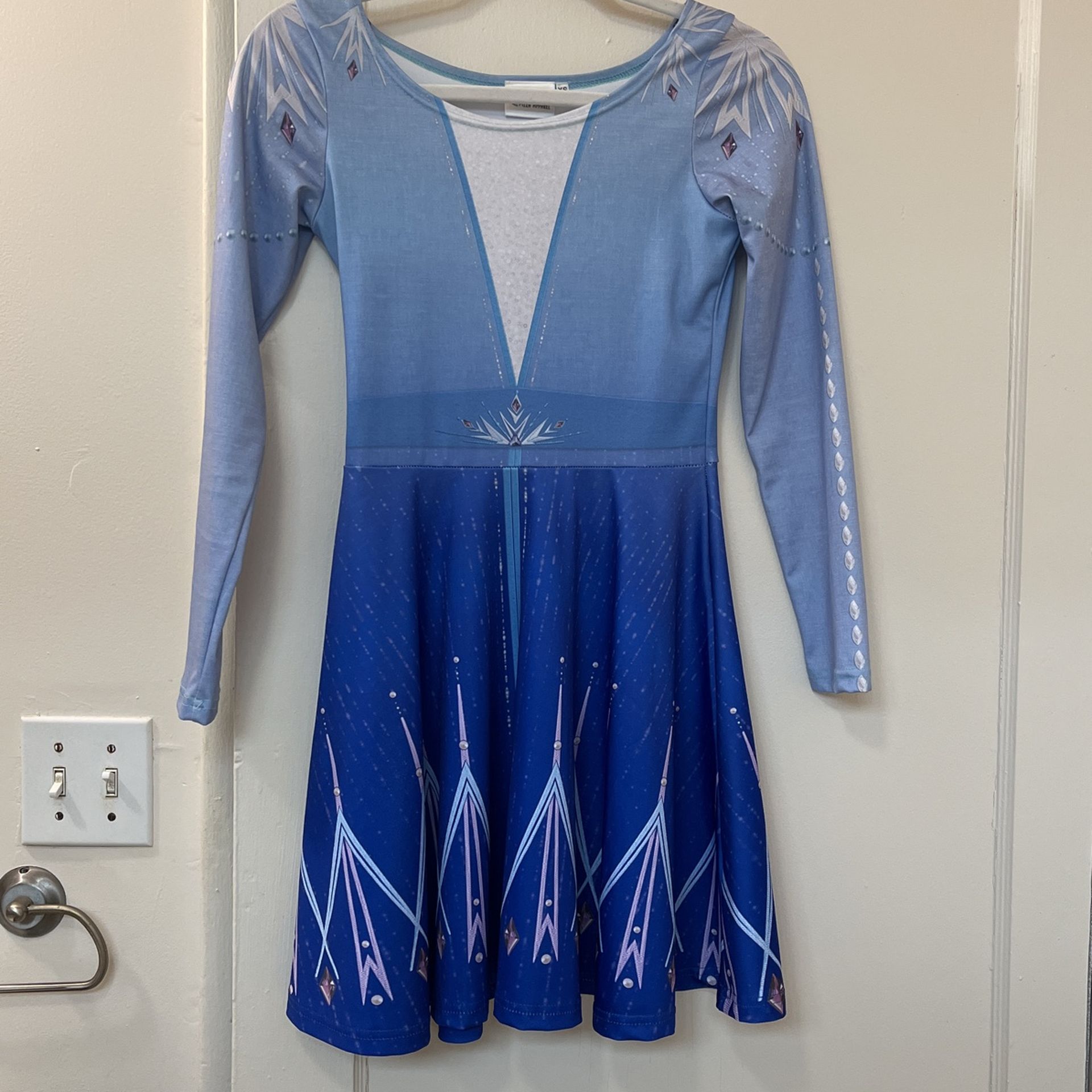 Frozen 2 Elsa Inspired Long Sleeve Skater Dress