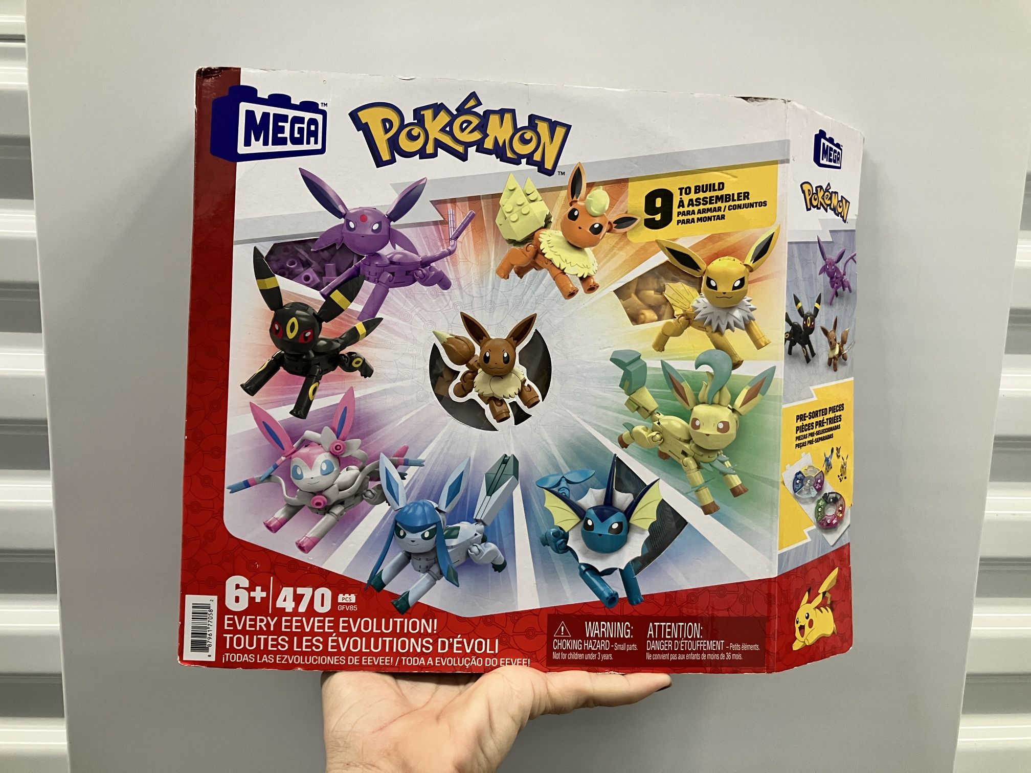 Mattel Mega Bloks Pokemon Every Eevee Evolution Brick Building Set