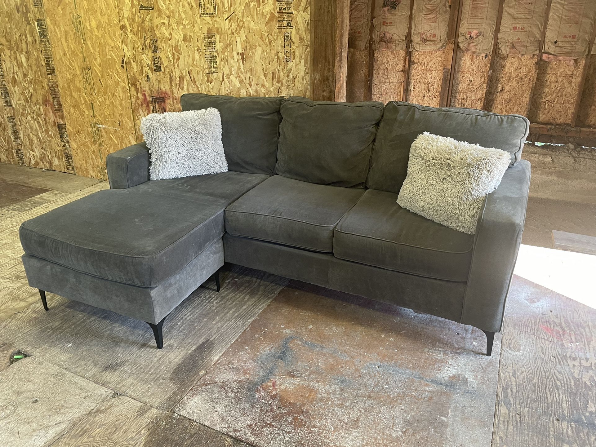Gray Reversible Sectional -Delivery Available