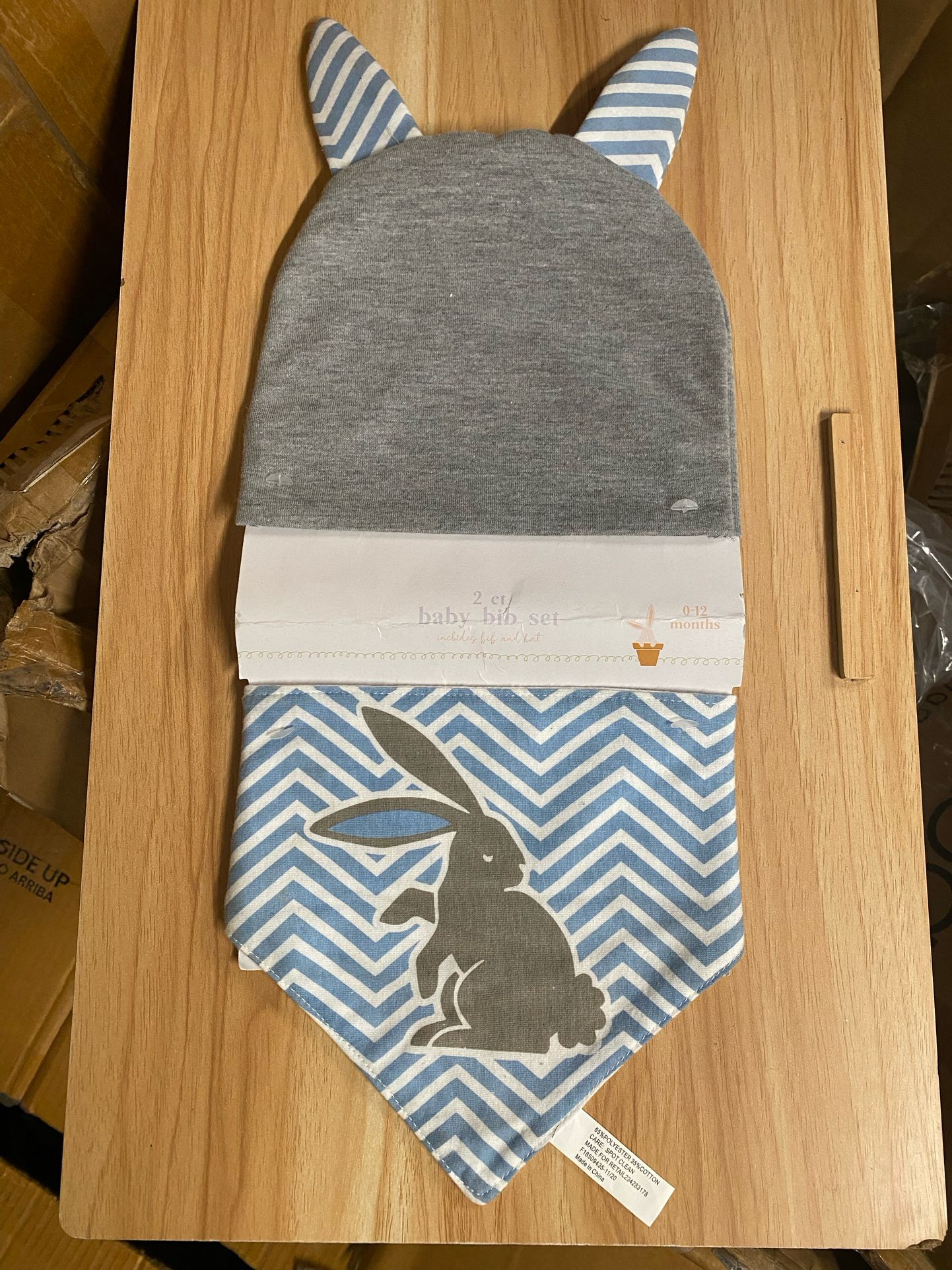 New Boy Baby Bib Set 2 Easter/bunny
