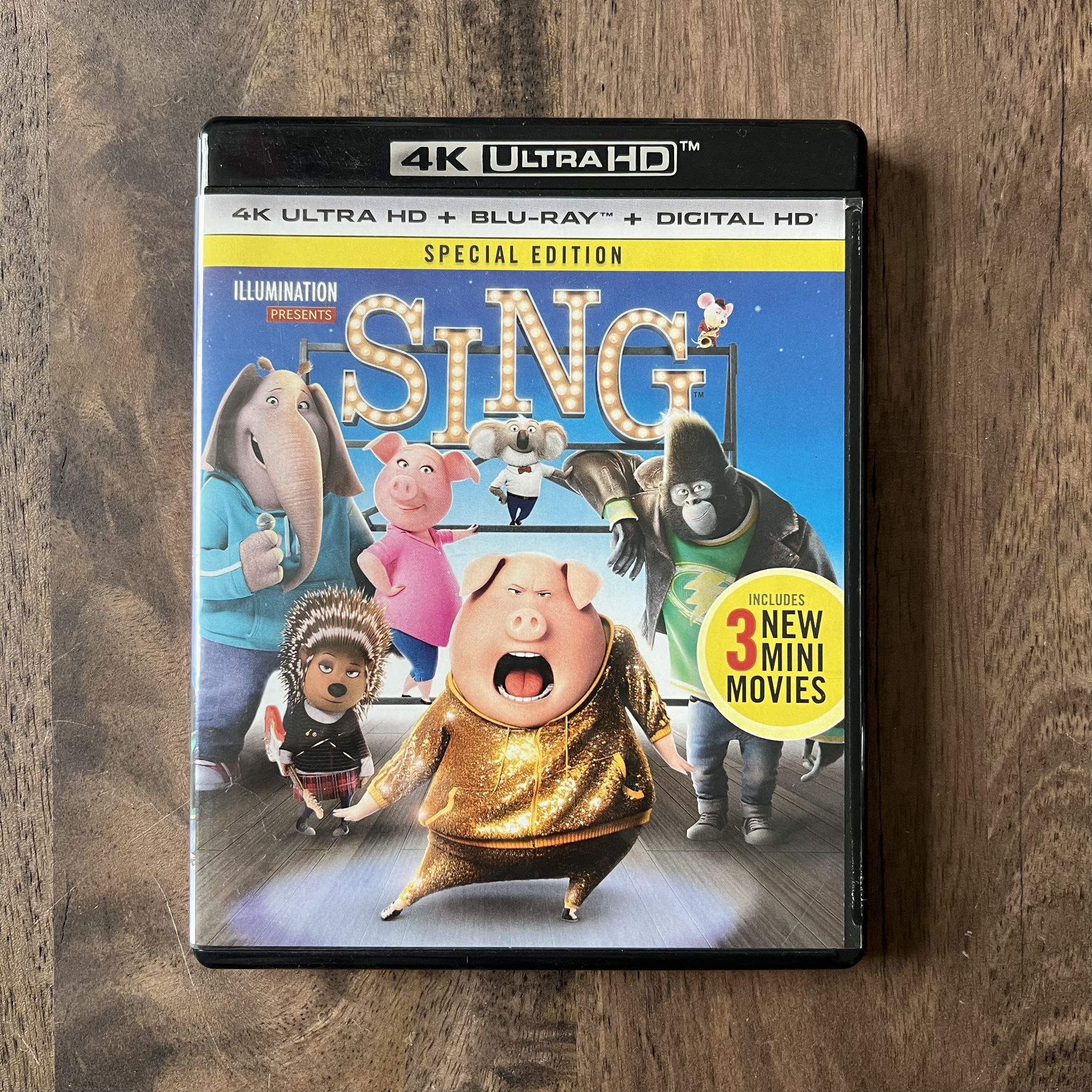 Sing! Children’s & Kid’s Animated Cartoon 4K Ultra HD & Blu-Ray Movie
