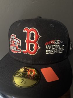 Boston Red Sox Navy Blue World Series Fitted Hat
