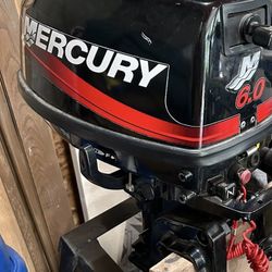 Mercury 6hp 4 Stroke Long shaft Outboard Motor Super Clean!