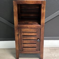 Small Wood Storage Cabinet 