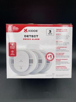 Smoke Detector with Photoelectric Sensor (3-Pack) Kidde 20SDR AA Battery Powered