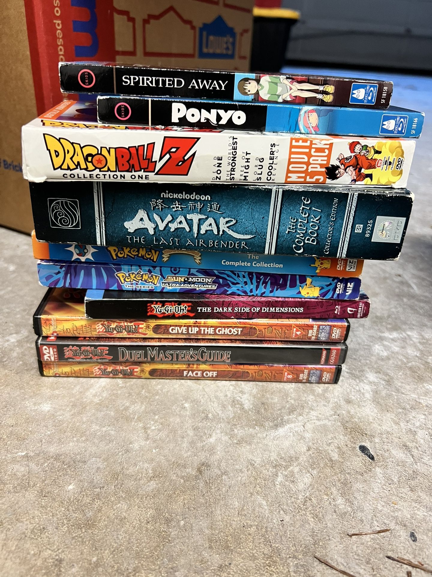 DVD Set: Yu Gi Oh, Pokémon, Avatar, Dragonball Z, Studio Ghibli