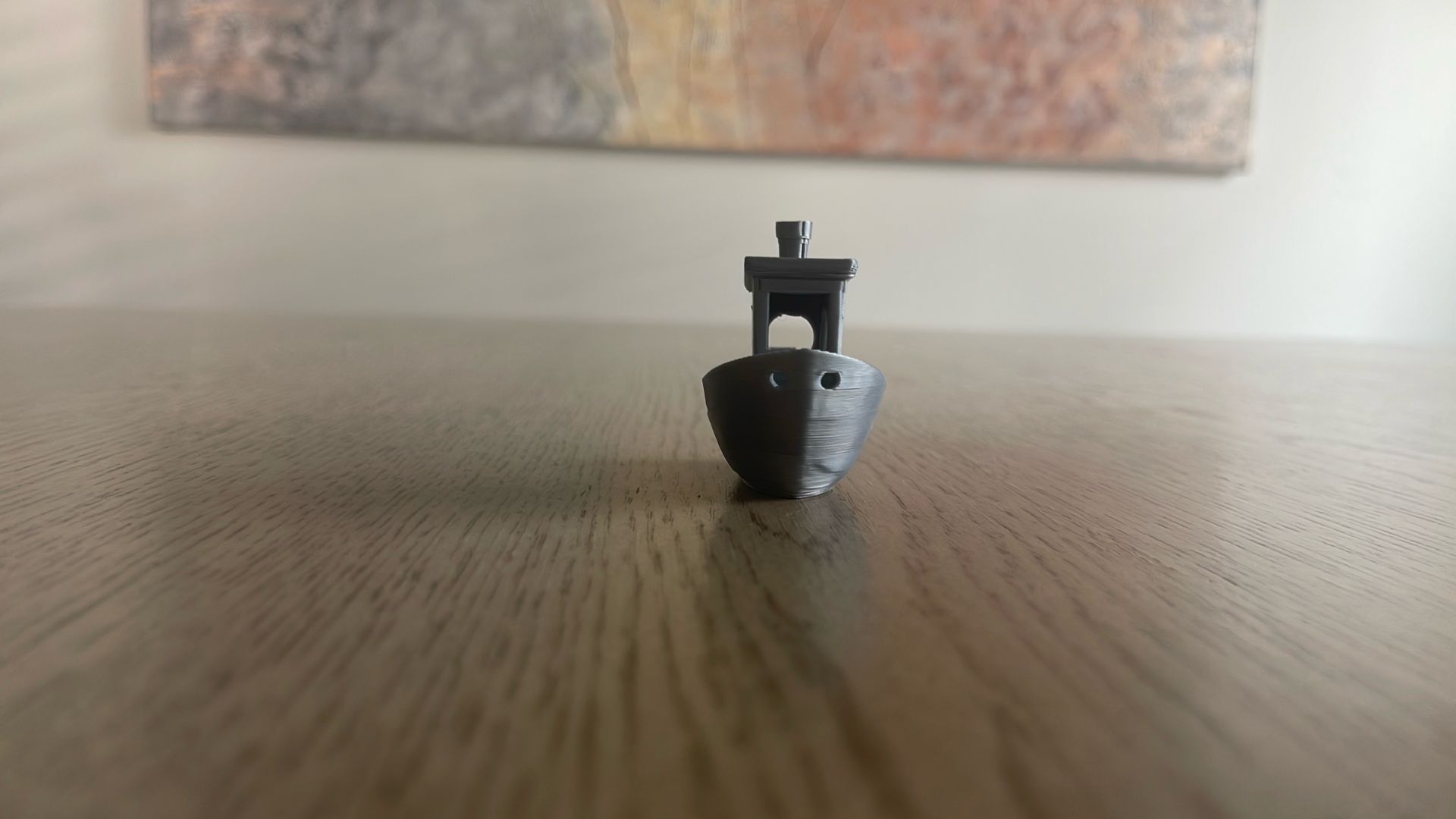 3D Printed Toy Boat (Gray)