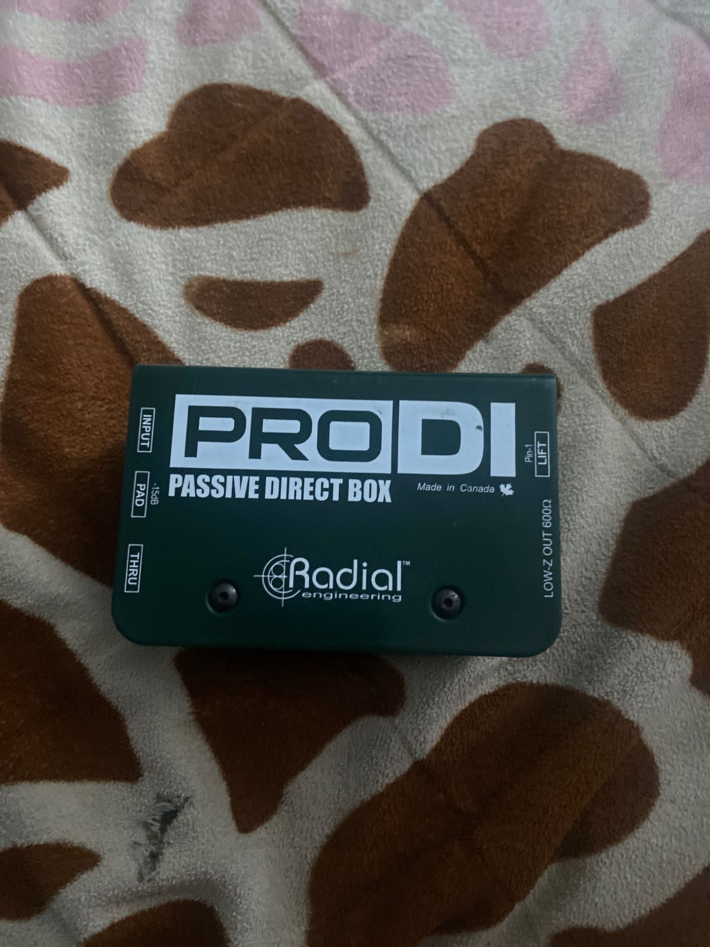 Radial engineering proDI passive direct box