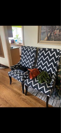 2 modern chairs $75 each