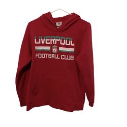 Liverpool Football Club Men Hoodie Red Large Sweatshirt Pullover Soccer England