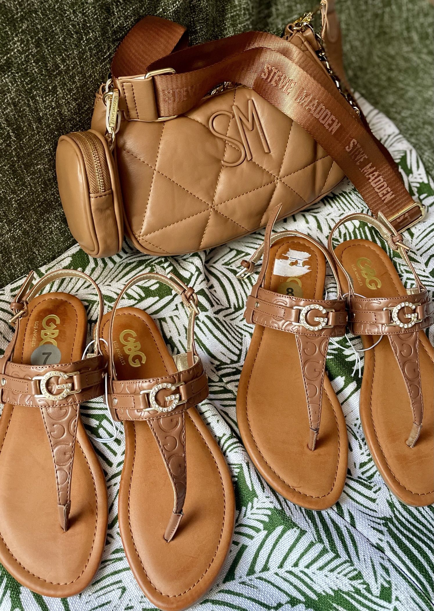Steve Madden Purse $50 Guess Sandals $45