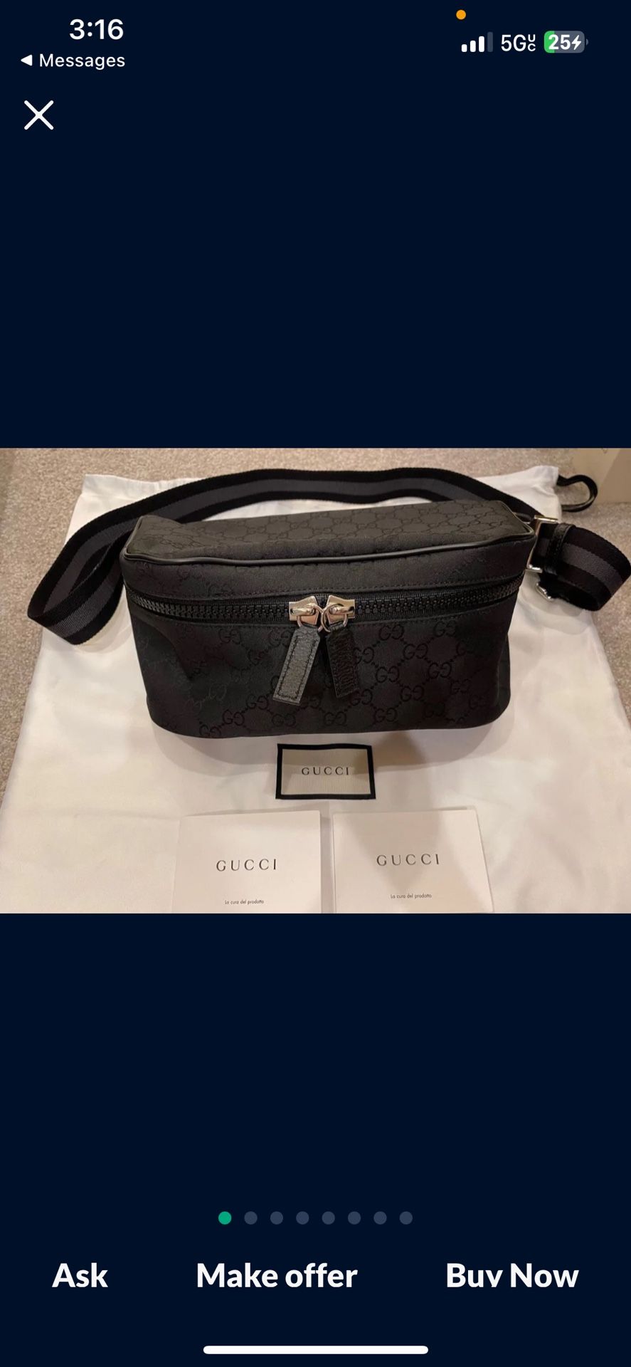 Nylon Gucci Crossbody Bag
