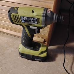 Ryobi 1/4 Inch Bit Driver 18 V Lithium Ion Battery No Charger 