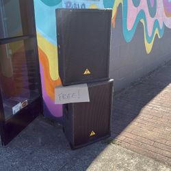 FREE! Behringer Passive 2-Way PA Speakers 
