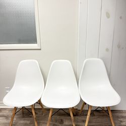 Midcentury Modern Dining Chairs Set Of 3