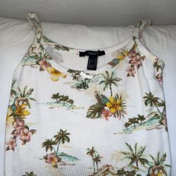 Hawaiian Print Forever 21 Mini Tank 